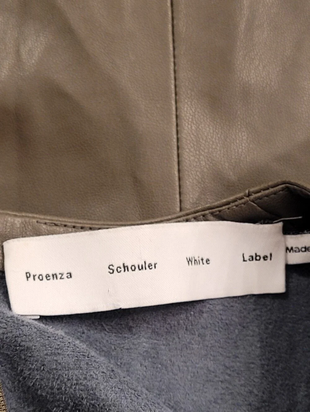 PROENZA SCHOULER FAUX LEATHER TOP